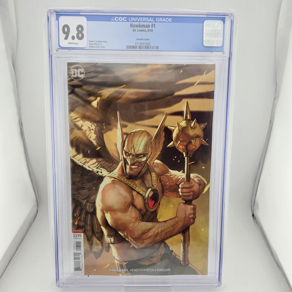 Hawkman 1 DC 2018 CGC 9.8 Stjepan Sejic cover B variant